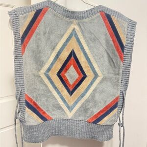 Jason Maxwell Multicolor Geometric Knit Vest- dead stock vintage NWT
